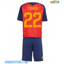 Camisa de time de futebol Espanha Pau Cubarsi #22 Replicas 1º Equipamento Infantil Mundo 2026 Manga Curta (+ Calças curtas)